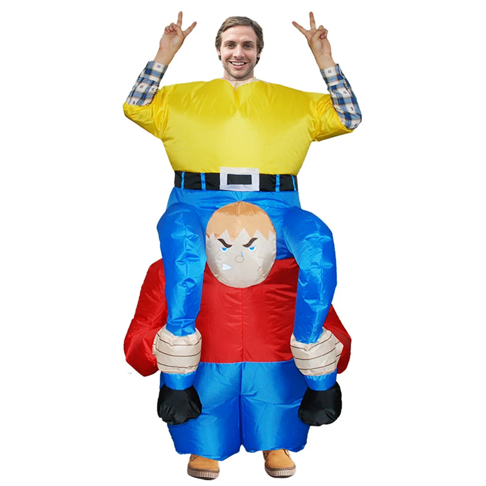 Ensemble costume gonflable fantôme avec ventilateur boitier