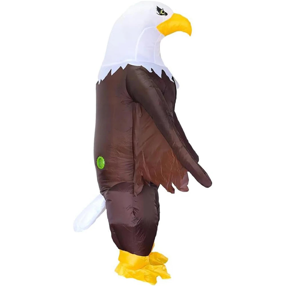 Costume gonflable aigle adulte vue de face