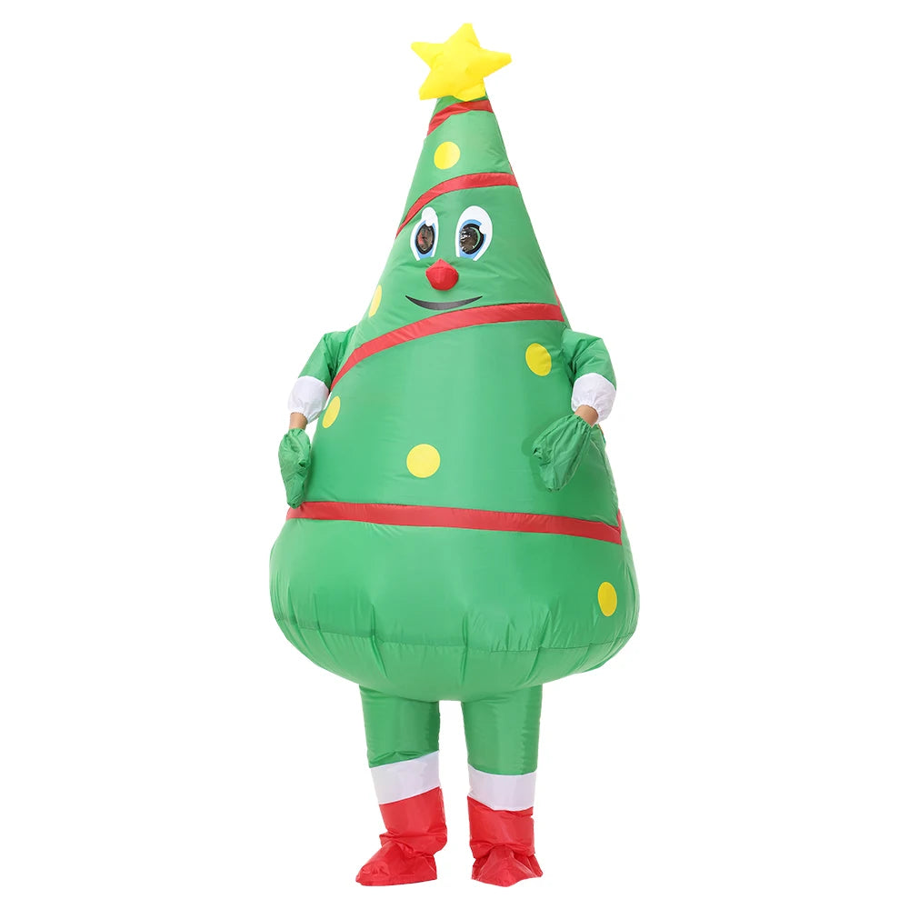 Contenu colis costume gonflable Noël ventilateur