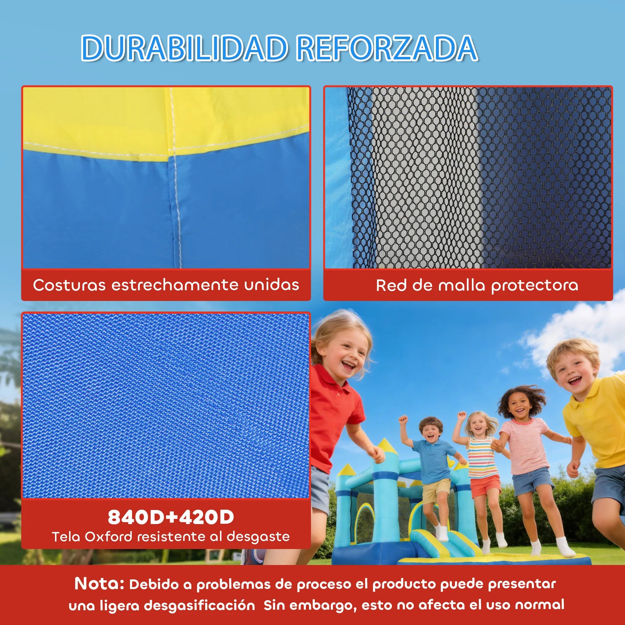 Panier de basket du château gonflable bleu